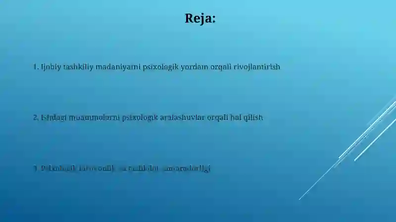 Ishdagi stressning samaradorlikka ta'siri 2