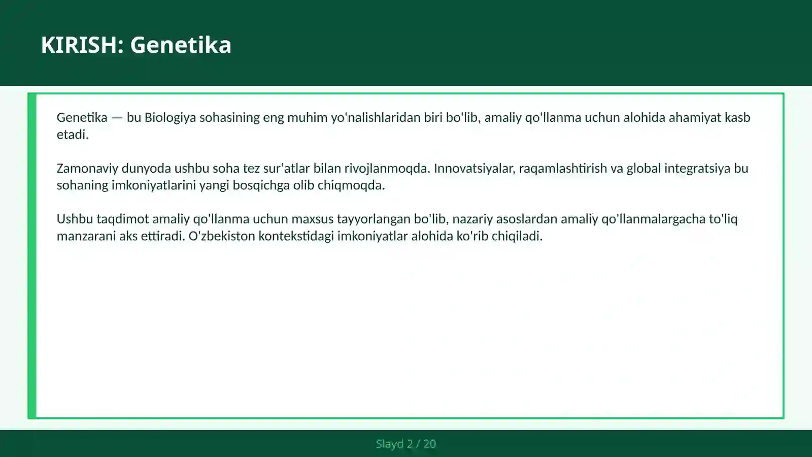 GENETIKA 2