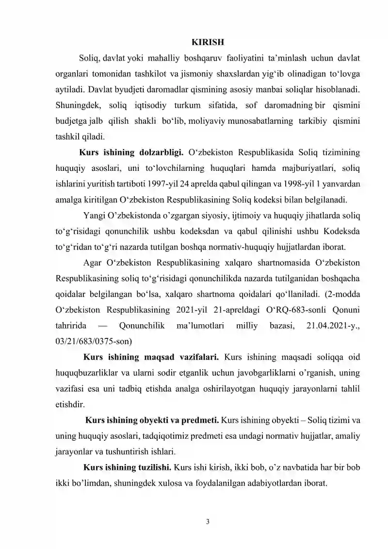 SOLIQQA OID HUQUQBUZARLIKLAR VA ULARNI SODIR ETGANLIK UCHUN JAVOBGARLIK 2