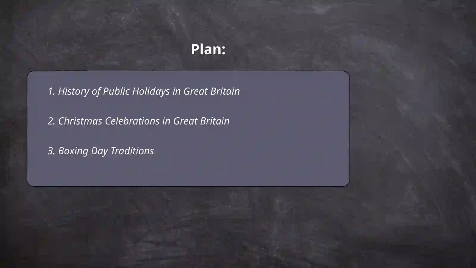 Holidays in Great Britain 2