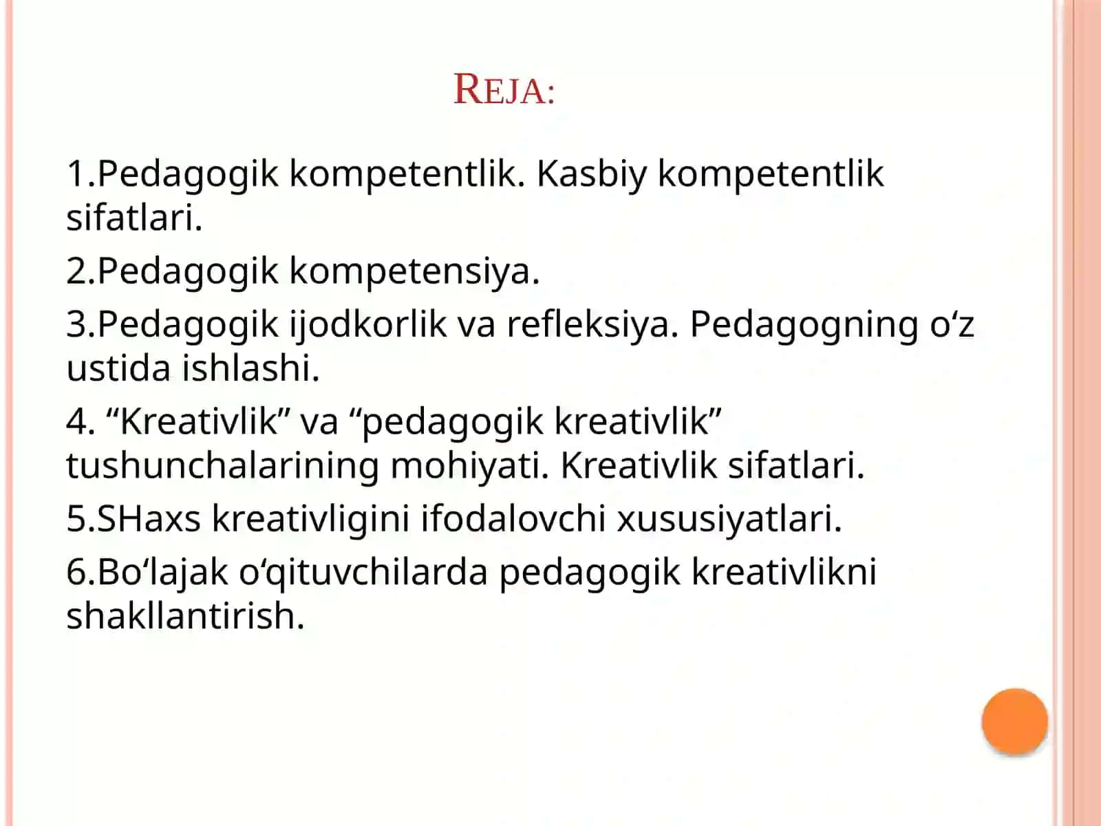 PEDAGOGIK KOMPETENTLIK VA KREATIVLIK 2