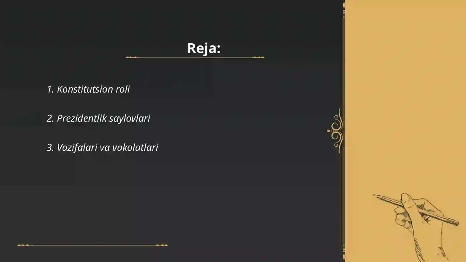 Ozbekiston Respublikasi Prizidenti 2
