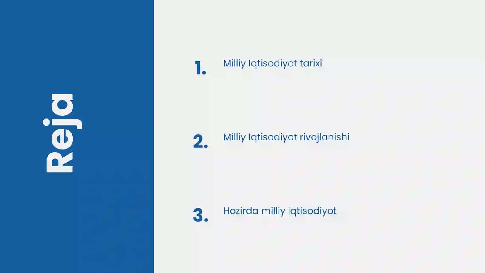 Milliy Iqtisodiyot Tarixi: Kirish 2