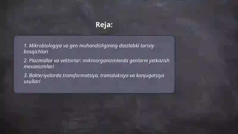 Mikrobiologiya va gen muhandisligi 2