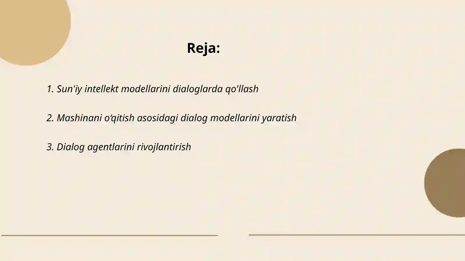 Dialogning kompyuterga oid modellari 2