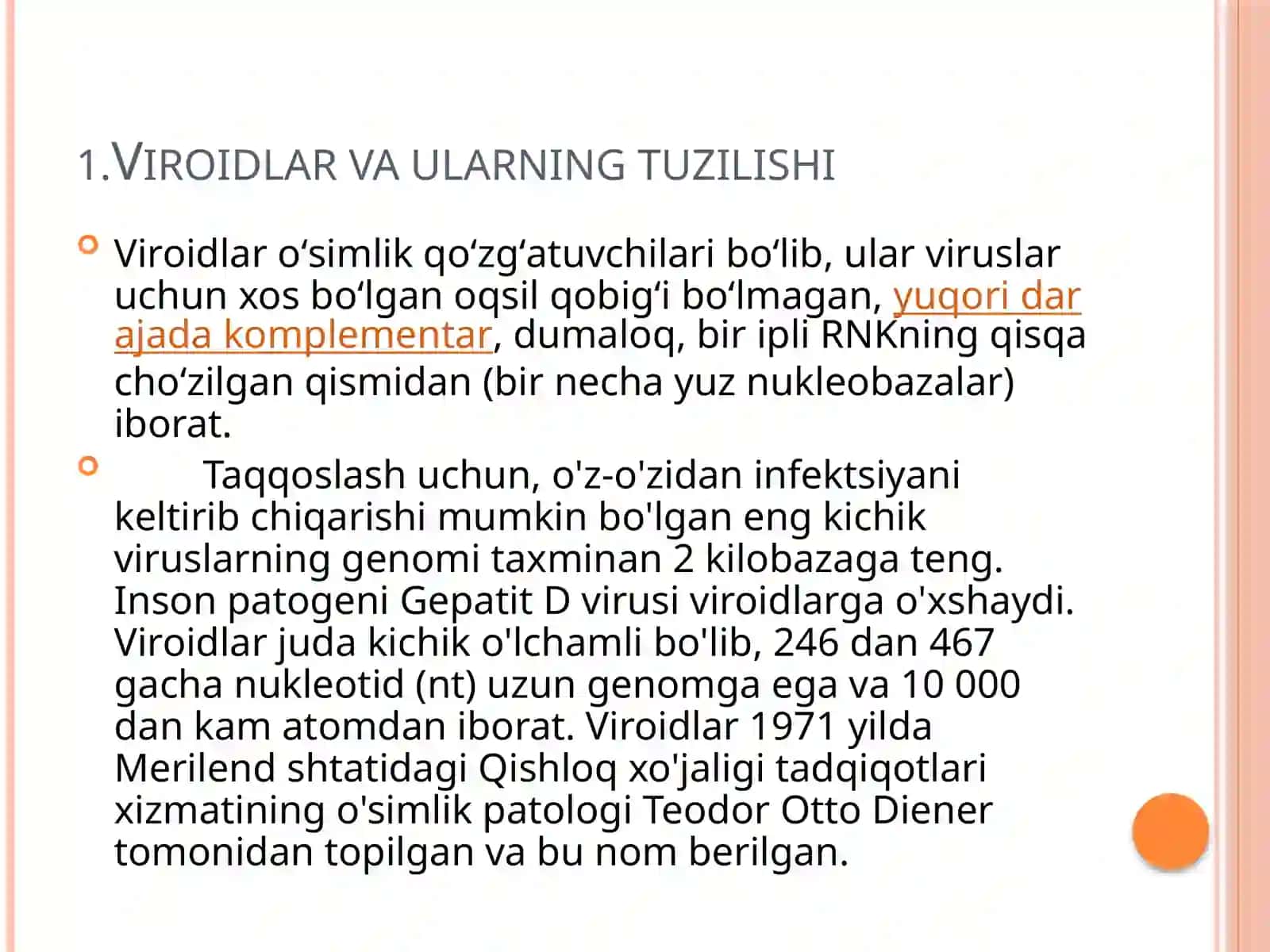 Viroidlar va ularning ahamiyati 2