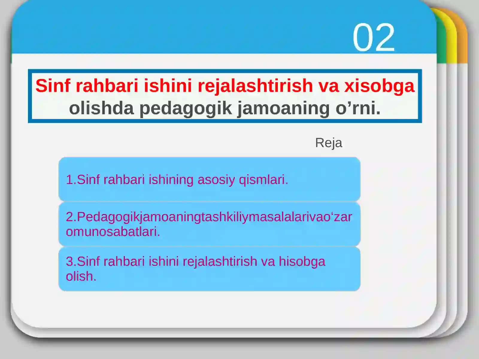 Ta'lim sohasini tubdan isloh qilishlar 1997 yilda boshlandi 2