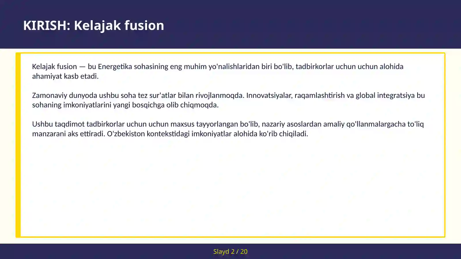 Kelajak fusion 2
