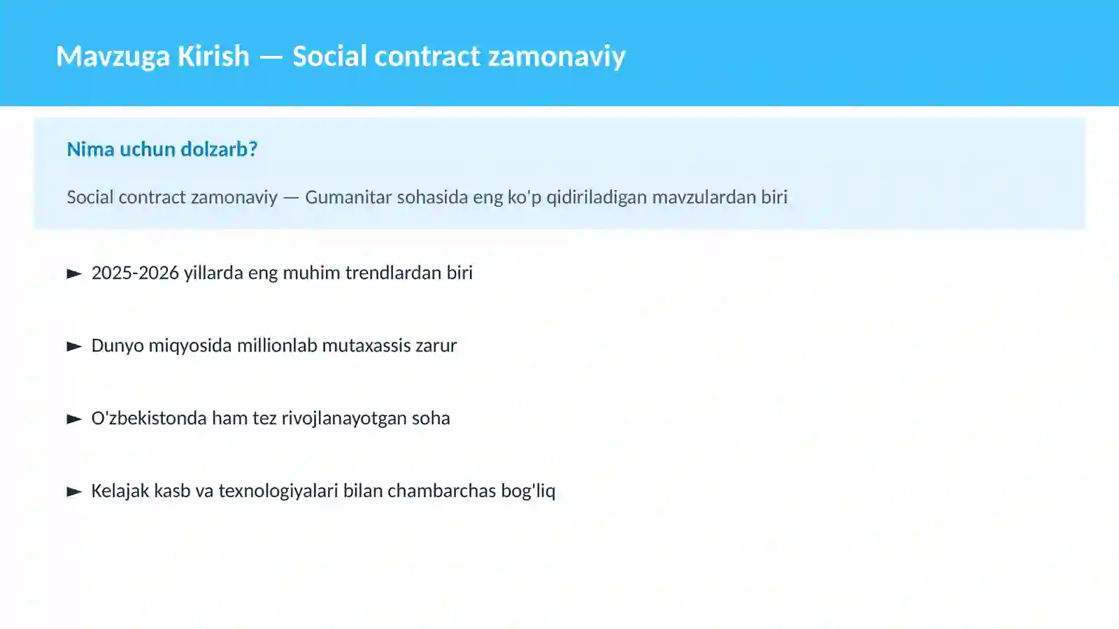 Social contract zamonaviy 2