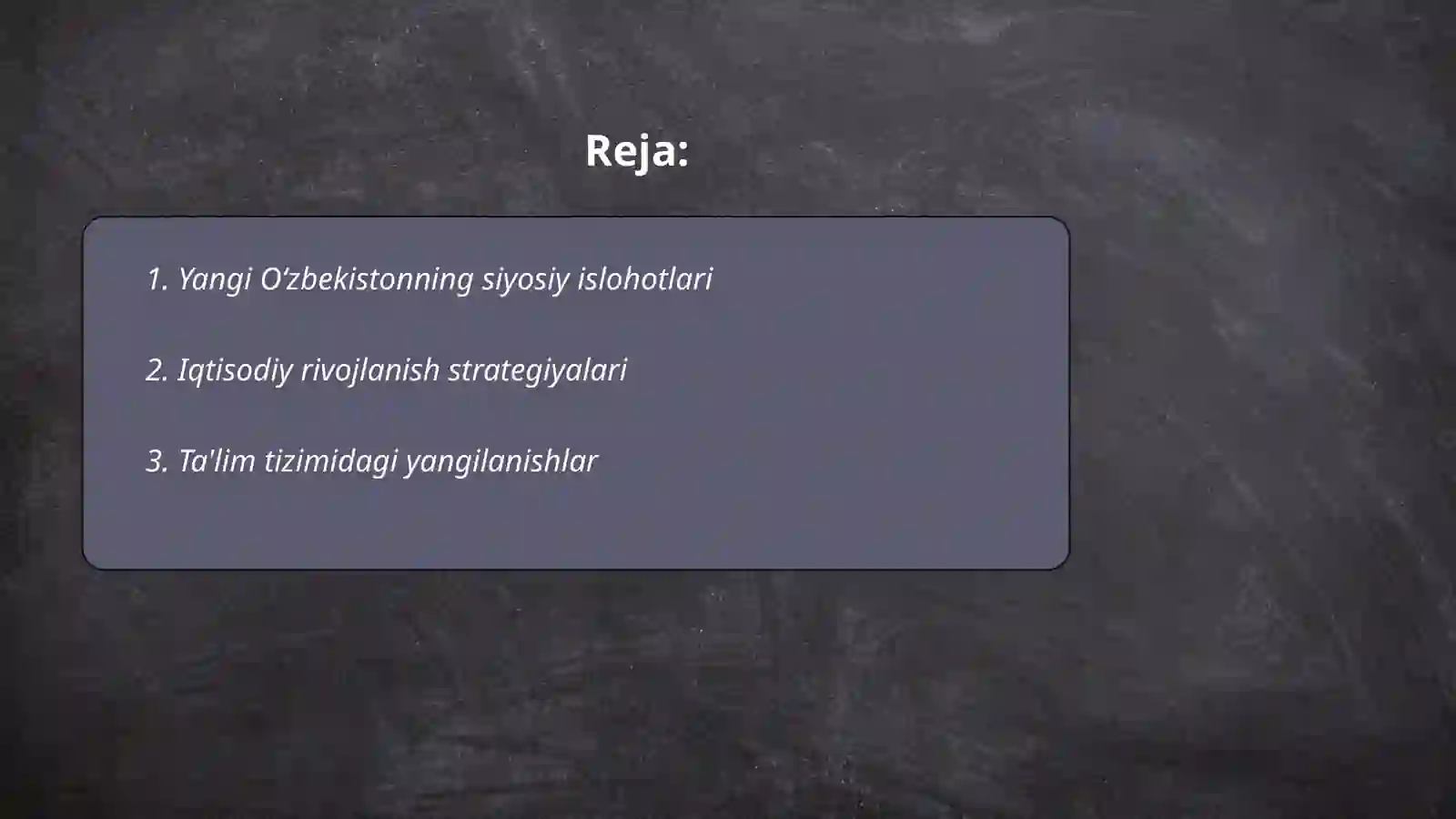 Yangi Oʻzbekiston tarixi 2