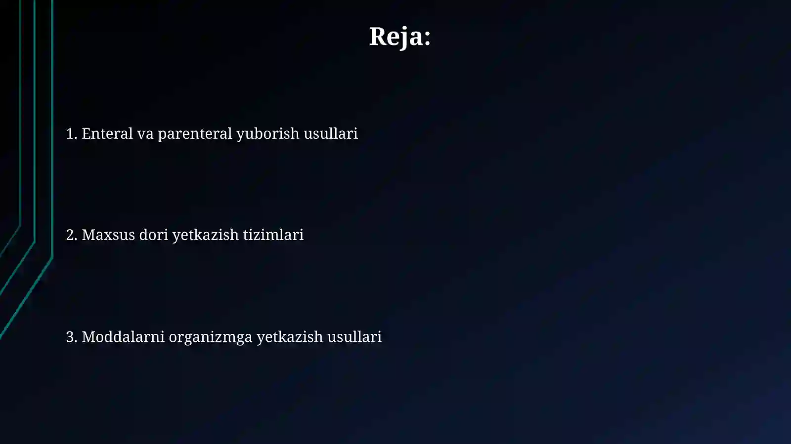 Dori moddalarini organizmga yuborish yoʻllari 2