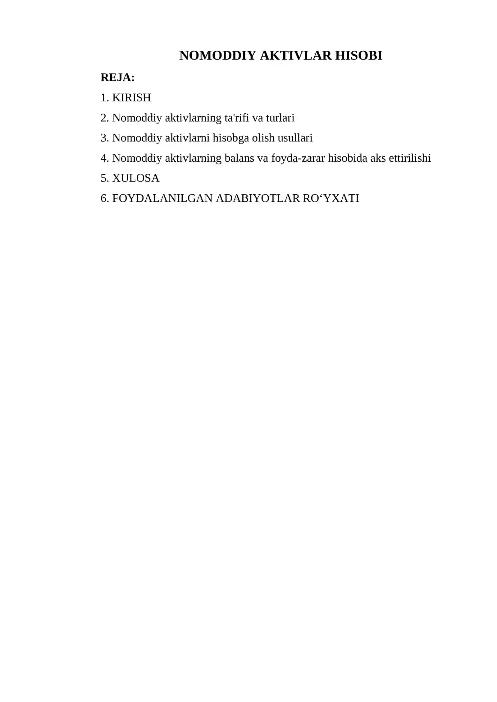 NOMODDIY AKTIVLAR HISOBI 2