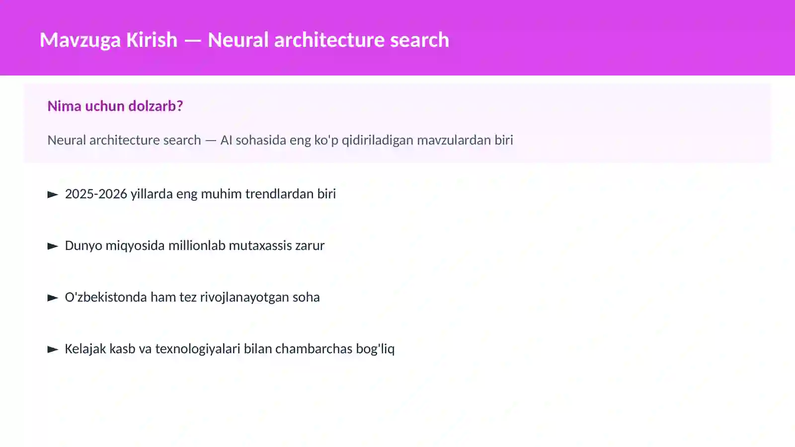 Neural architecture search 2