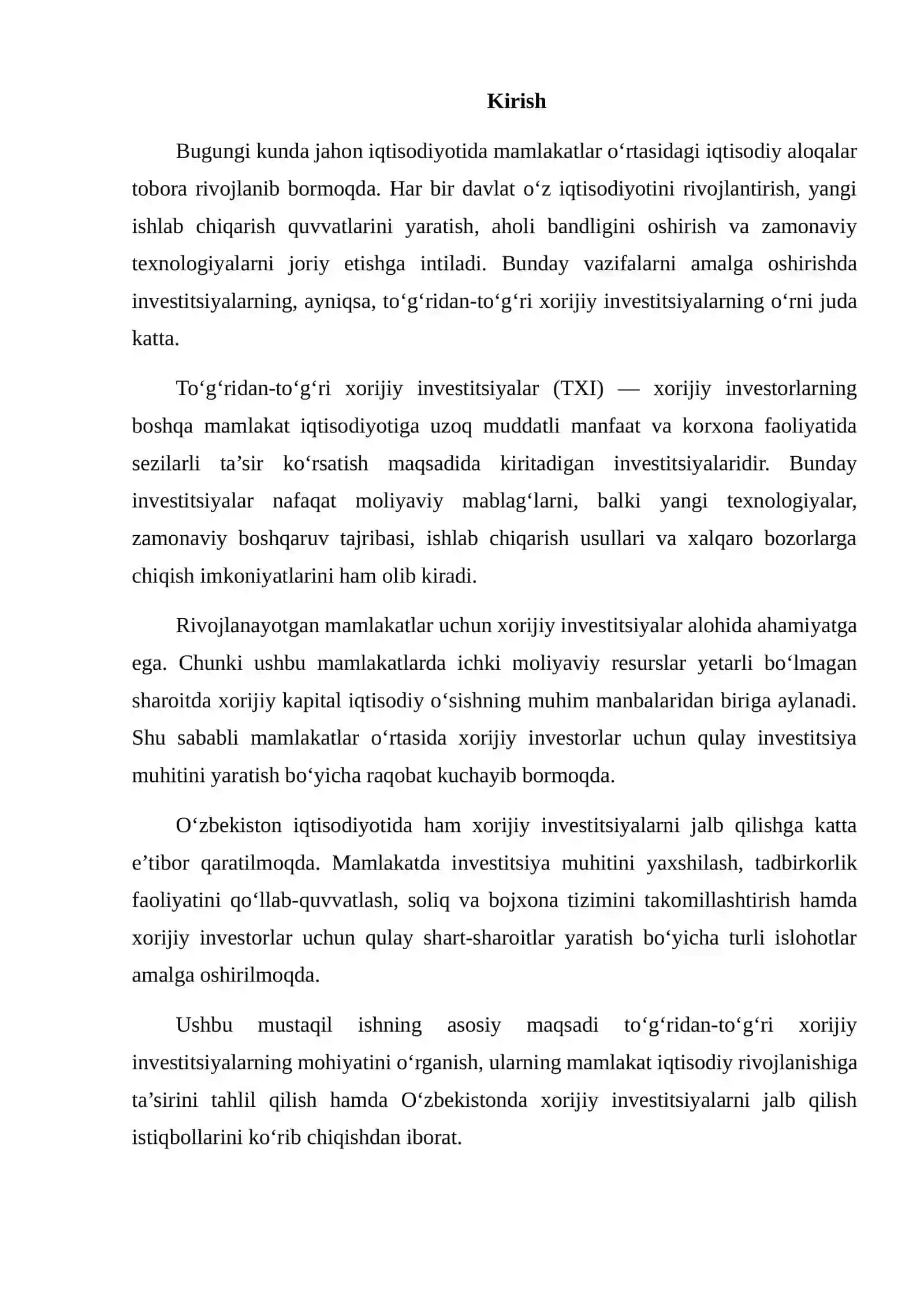 To‘g‘ridan-to‘g‘ri xorijiy investitsiyalarning iqtisodiy rivojlanishga ta’sirini tahlil qilish 2