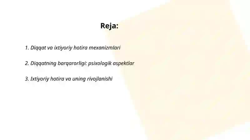 Diqqatning barqarorligi va ixtiyoriy hotiraning bog‘liqligi 2