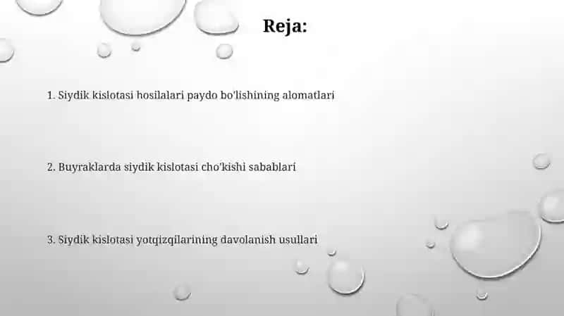 Buyraklarda Urat Toshlarini Hosil BoʻLishi Va Davolash YoʻLlari 2