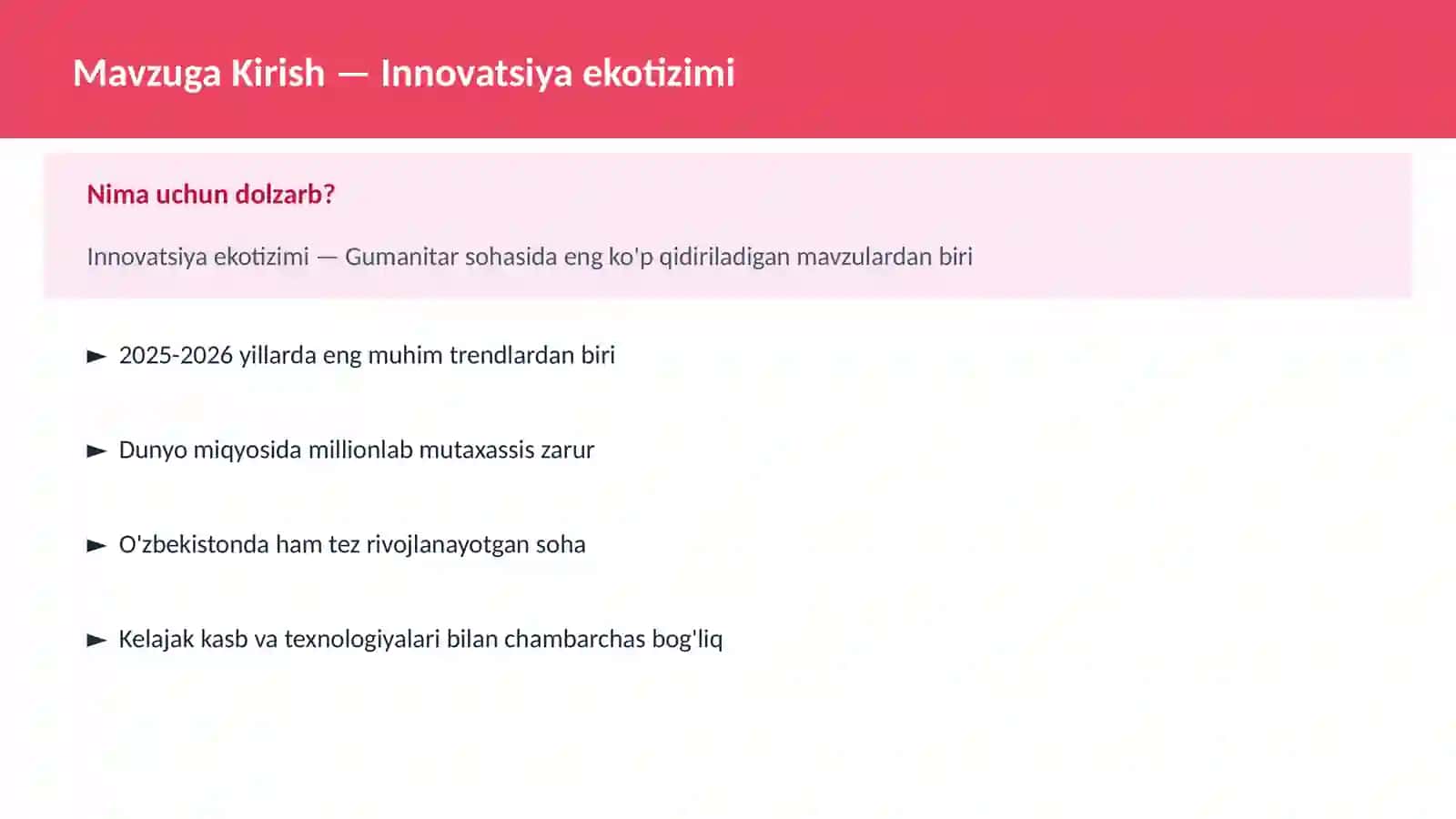 Innovatsiya ekotizimi 2
