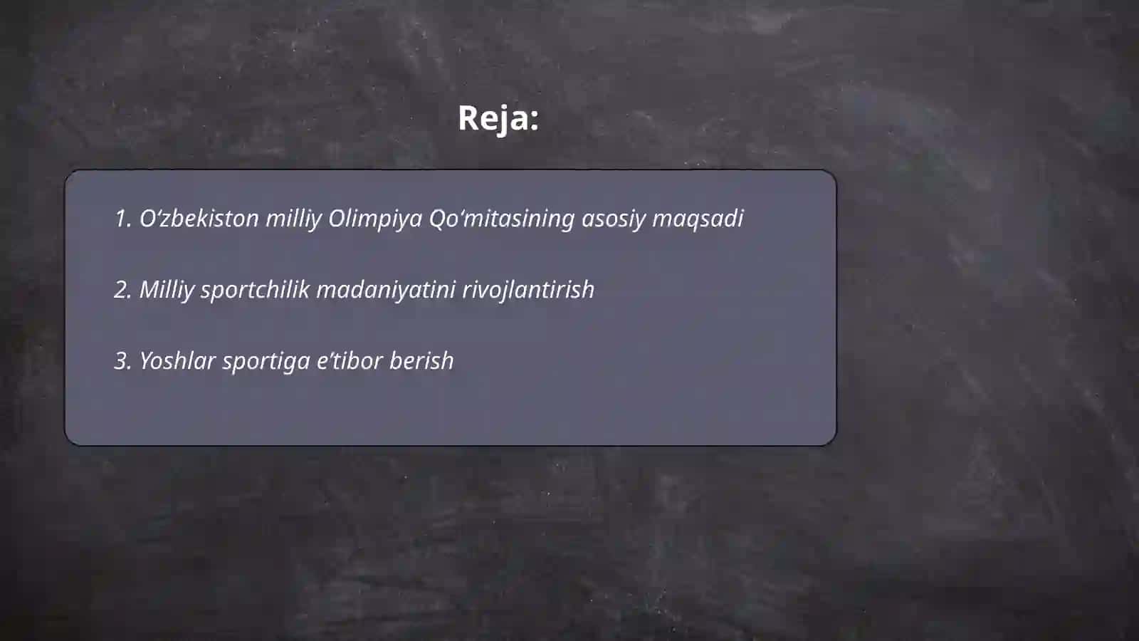 Oʻzbekiston milliy Olimpiya Qoʻmitasi maqsad va vazifalari 2