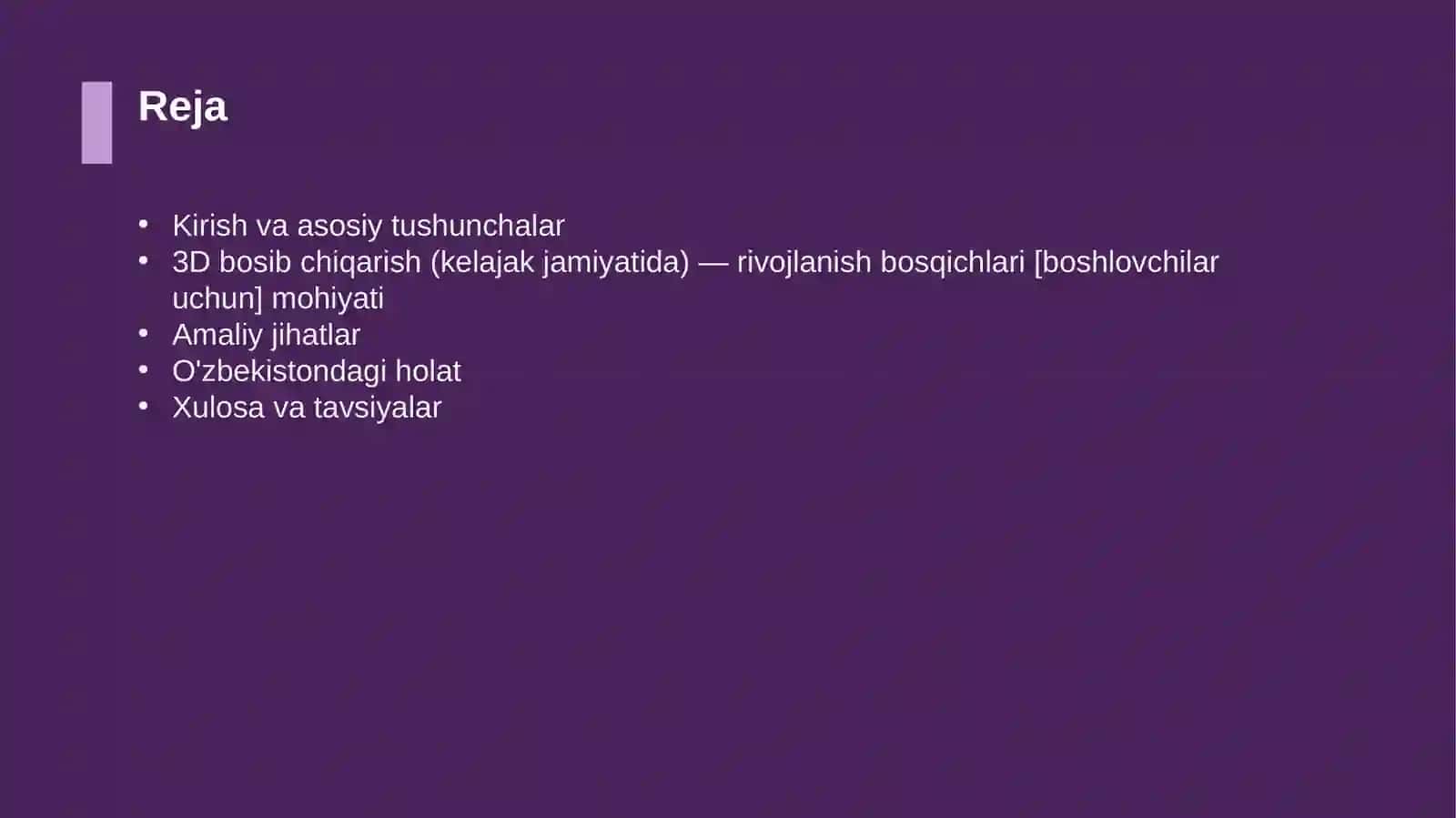 3D bosib chiqarish (kelajak jamiyatida) — rivojlanish bosqichlari [boshlovchilar uchun] 2