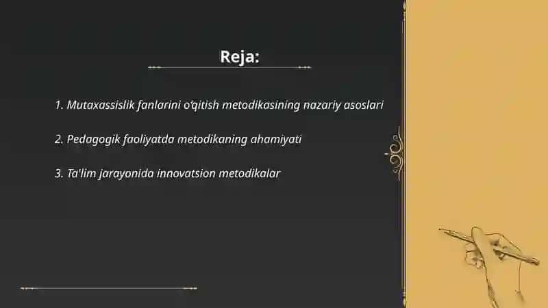 Bo‘lajak o‘qituvchilarni pedagogik faoliyatga tayyorlashda “Mutaxassislik fanlarini o‘qitish metodikasi” fanining o‘rni va roli. 2