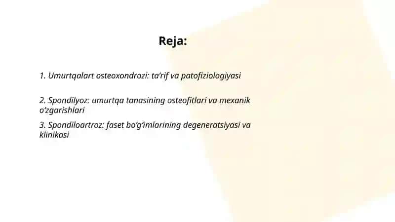 Umurtqalart osteoxondrozi va spondiloartroz 2