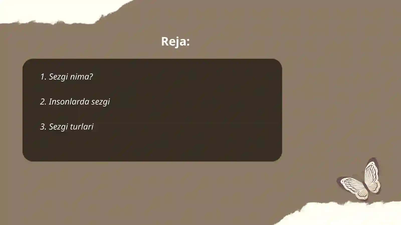 Sezgi va uning turlari 2