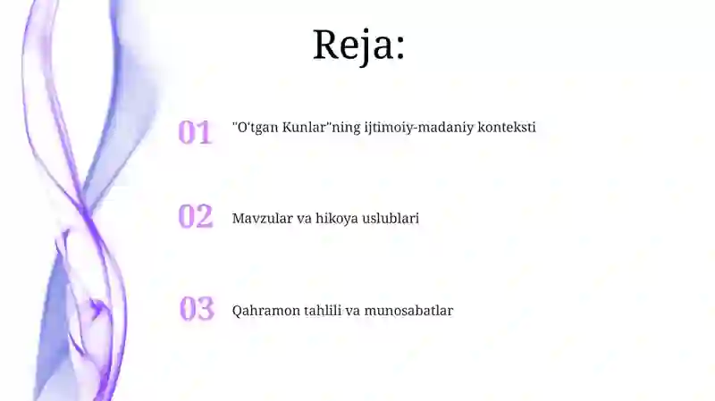 Abdulla Qodiriy "Oʻtgan kunlar" romani tahlili 2