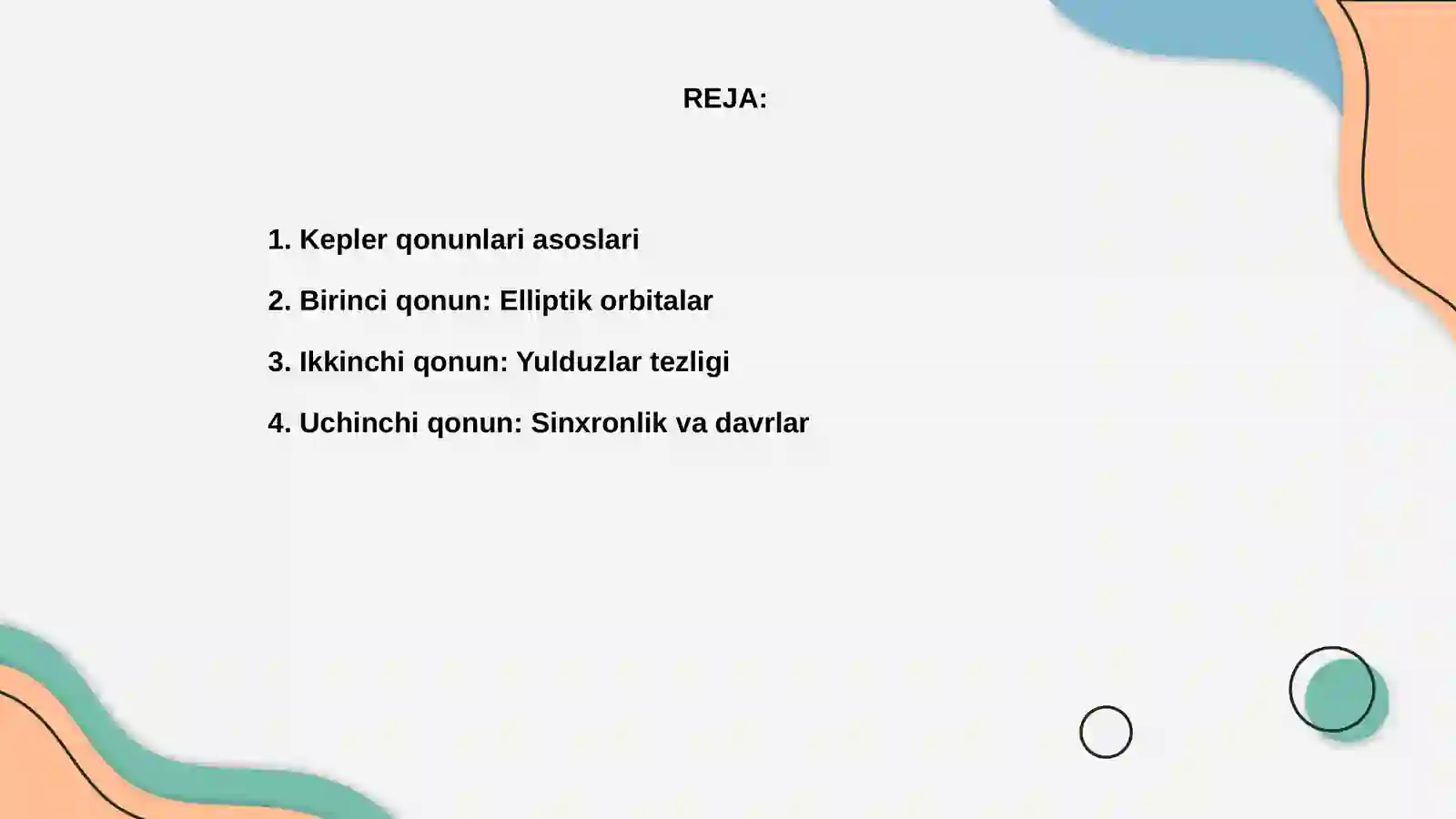 Kepler qonuni 2