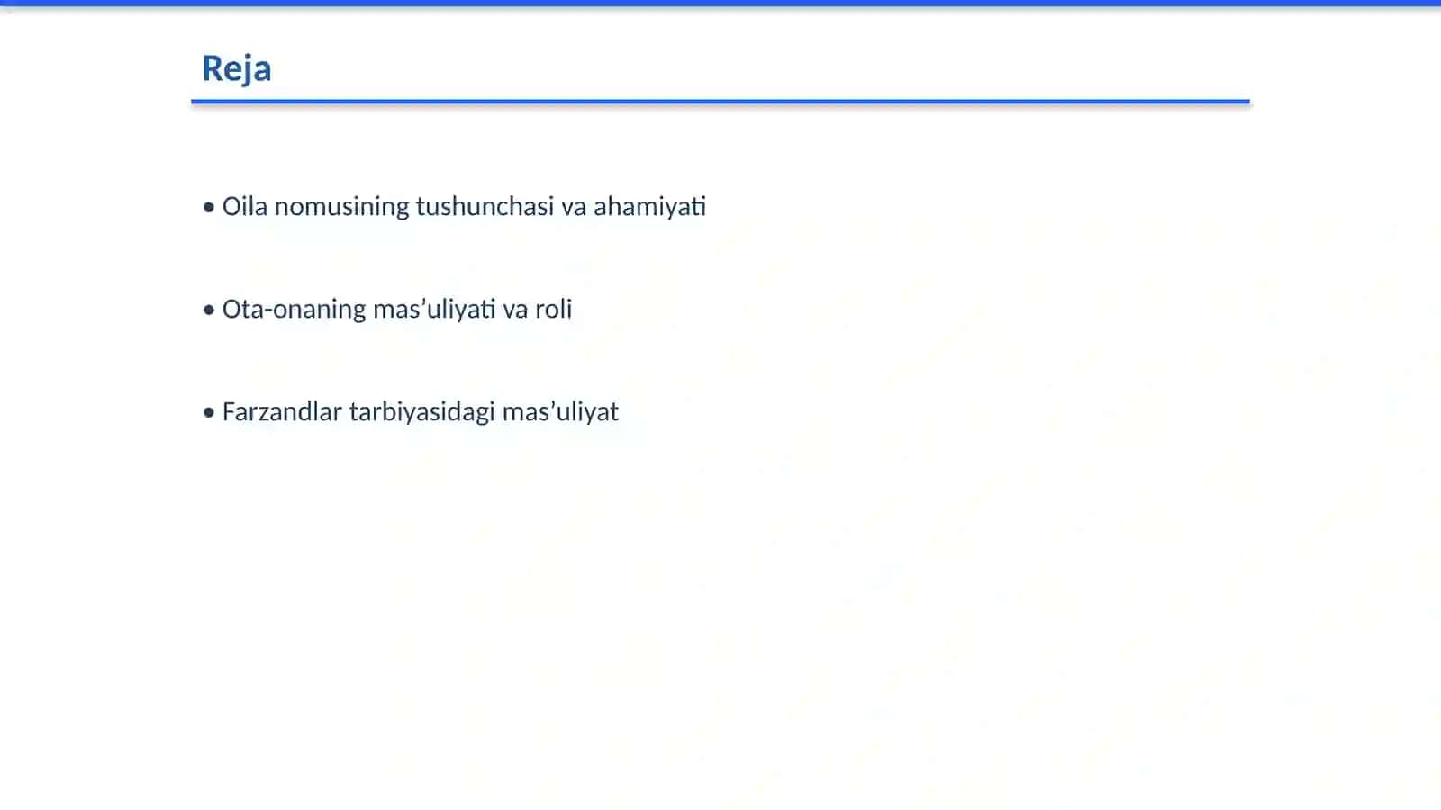 0ila nomusi va sha’nini saqlashda ota-ona va farzandlar mas’uliyati 2