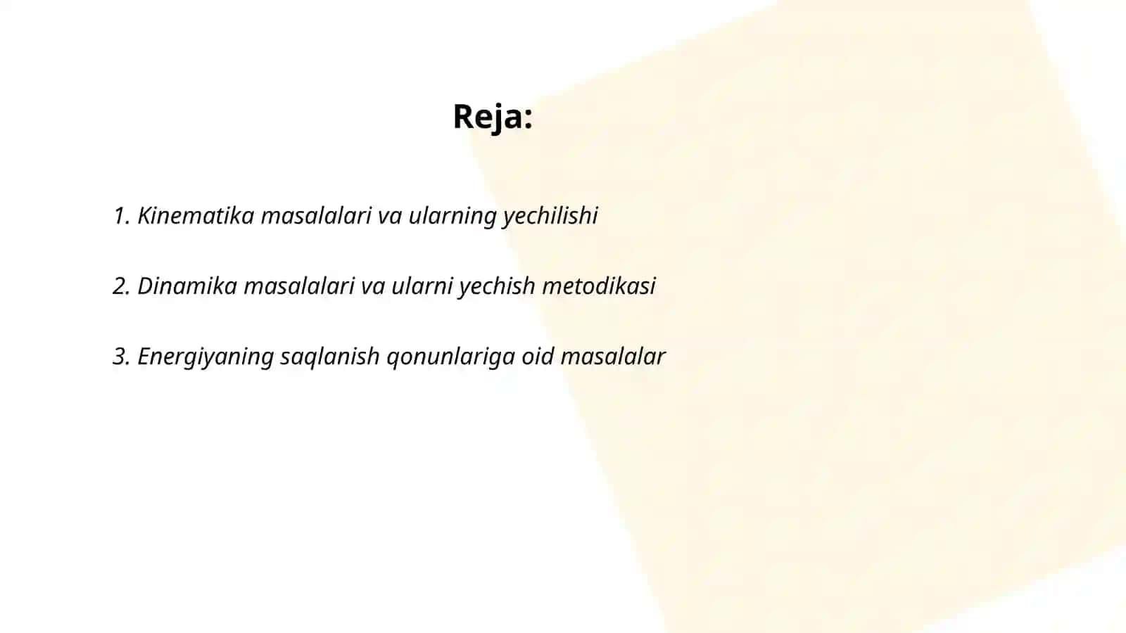 Fizikadan masalalar turlari va ularni yechish metodikasi 2