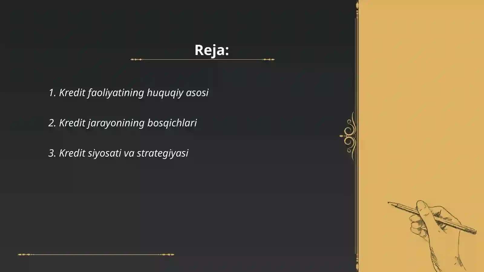 Tijorat banklarining kredit faoliyatini auditdan o‘tkazish tartibi va jarayonlari 2