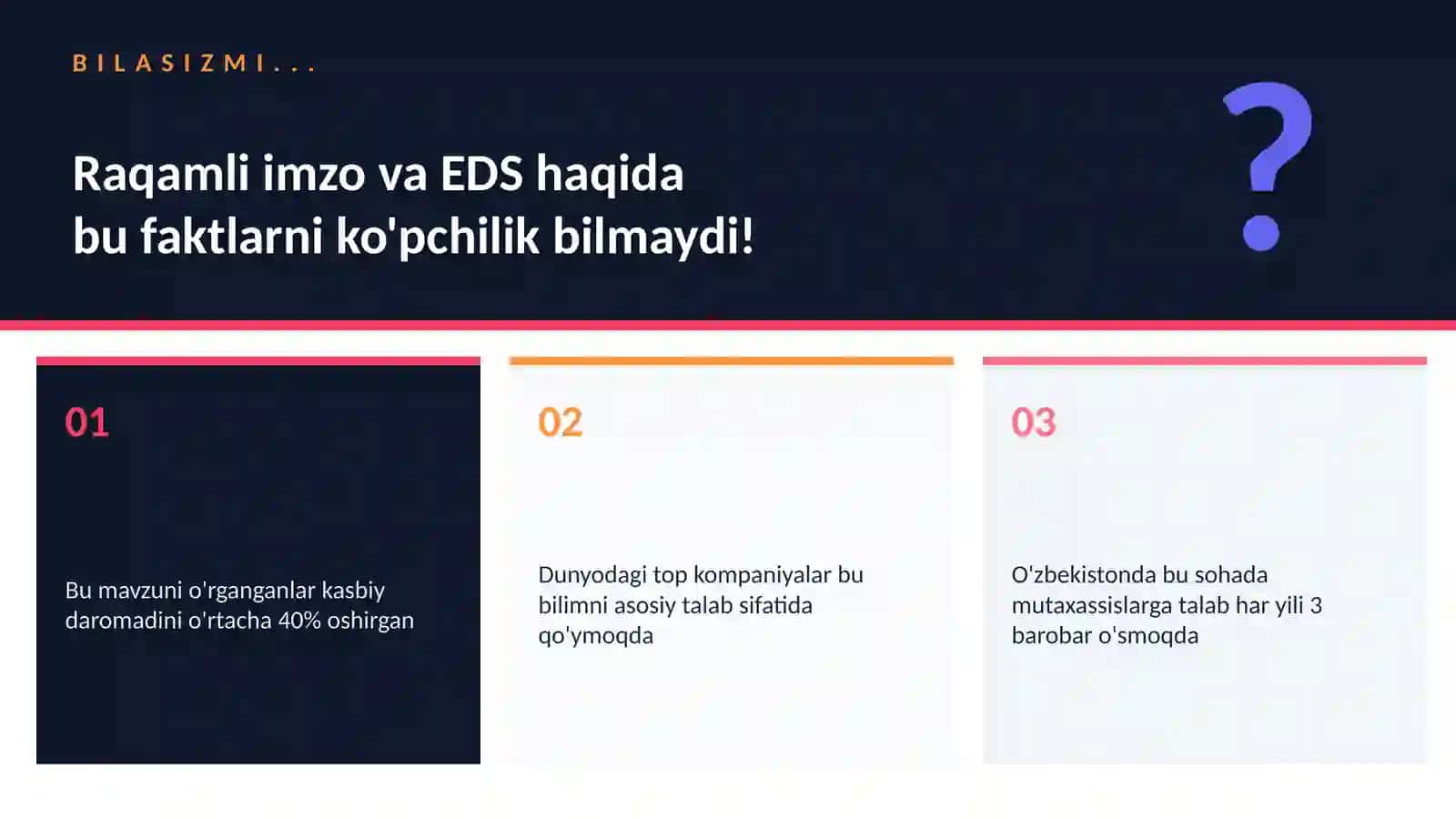 Raqamli imzo va EDS 2