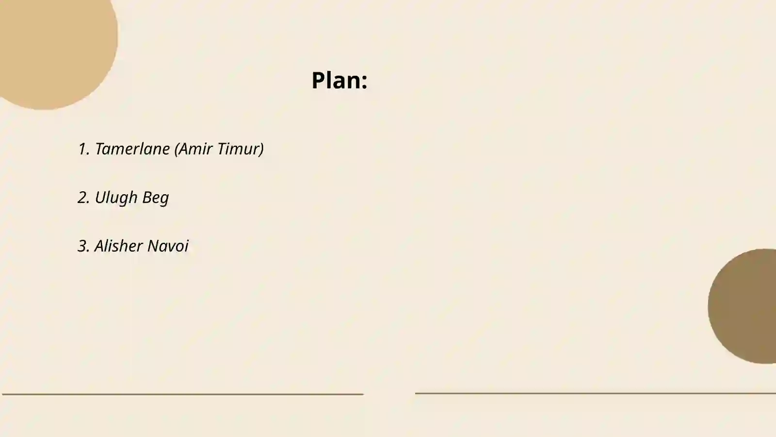 Tamerlane (Amir Timur) 2