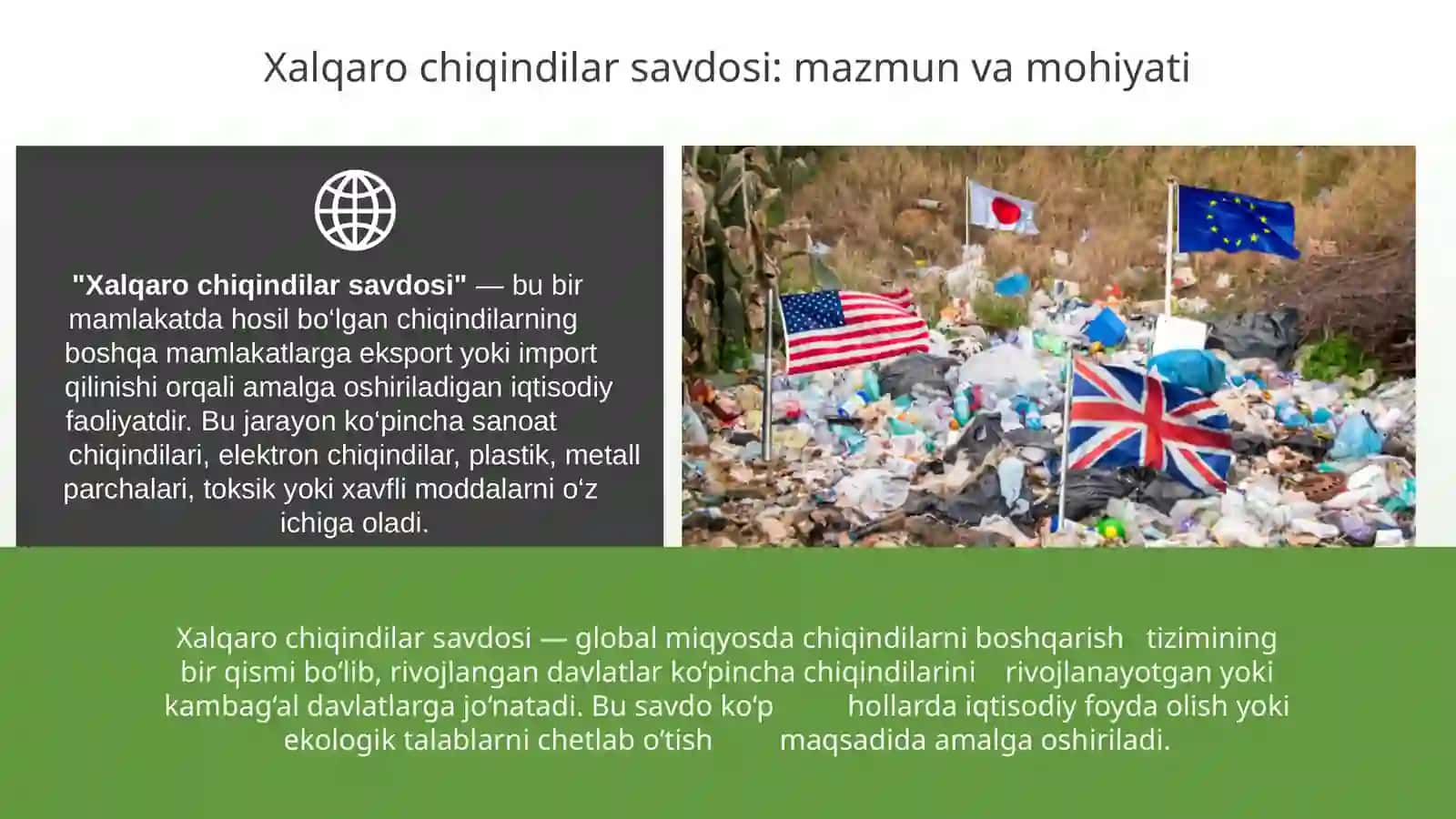 Xalqaro chiqindilar savdosi 2