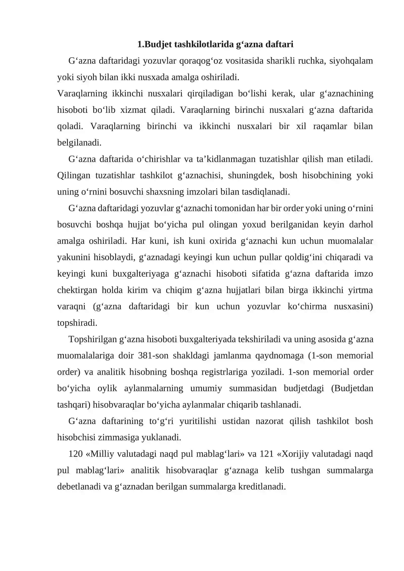 G‘azna muomalalarining analitik va sintеtik hisobi 2