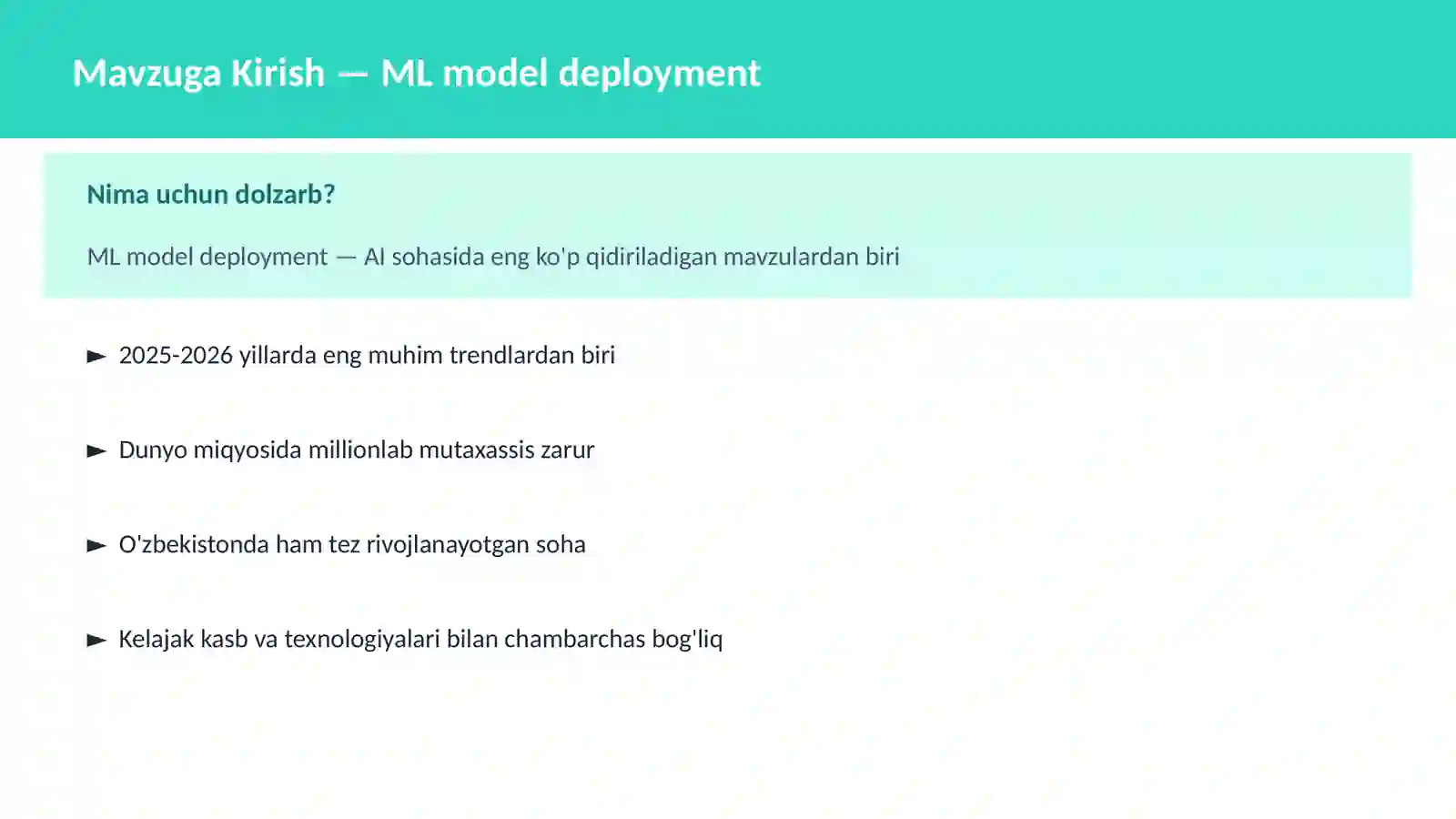 ML model deployment 2