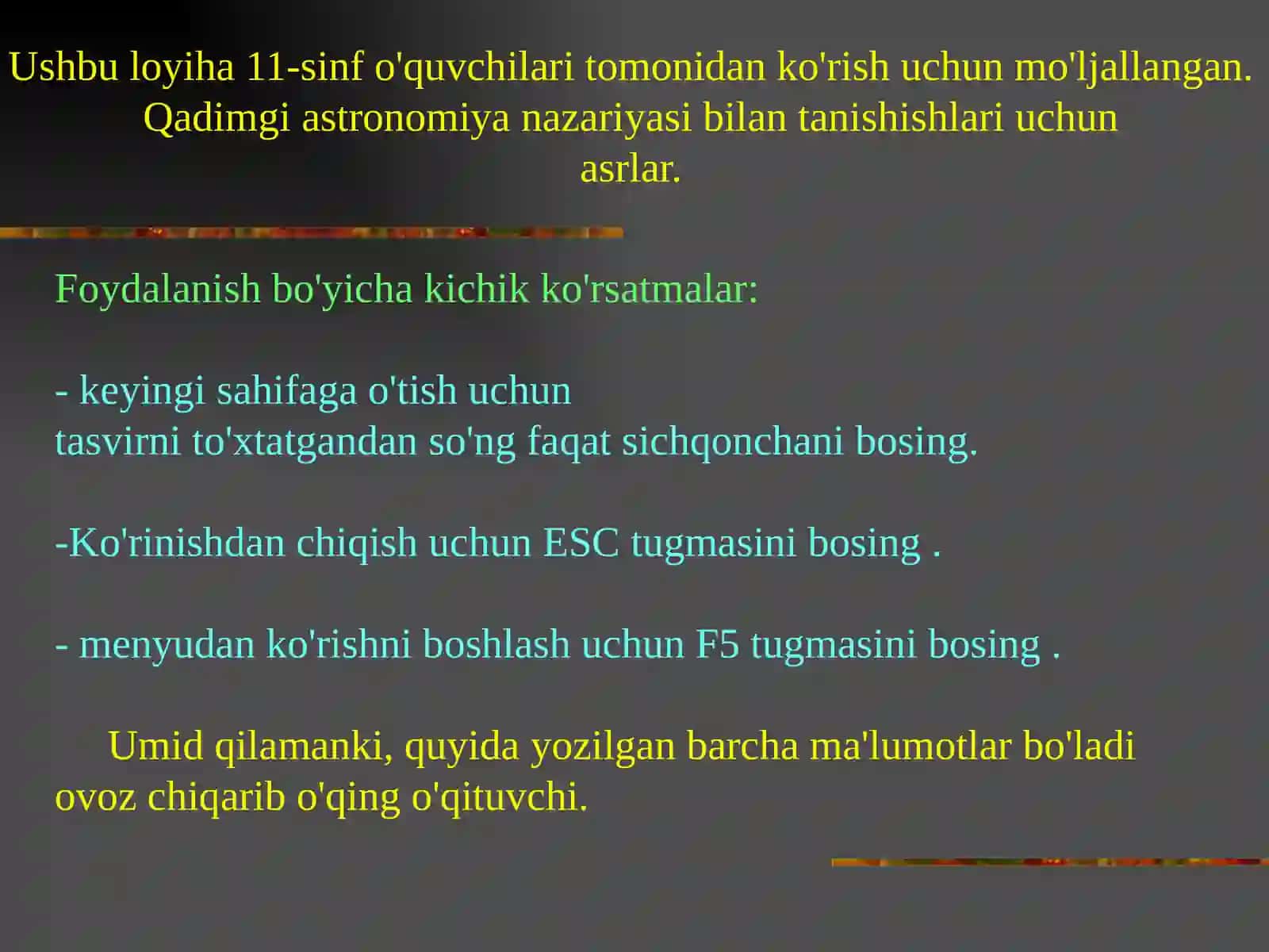 ASTRONOMIYA TARIXI 2
