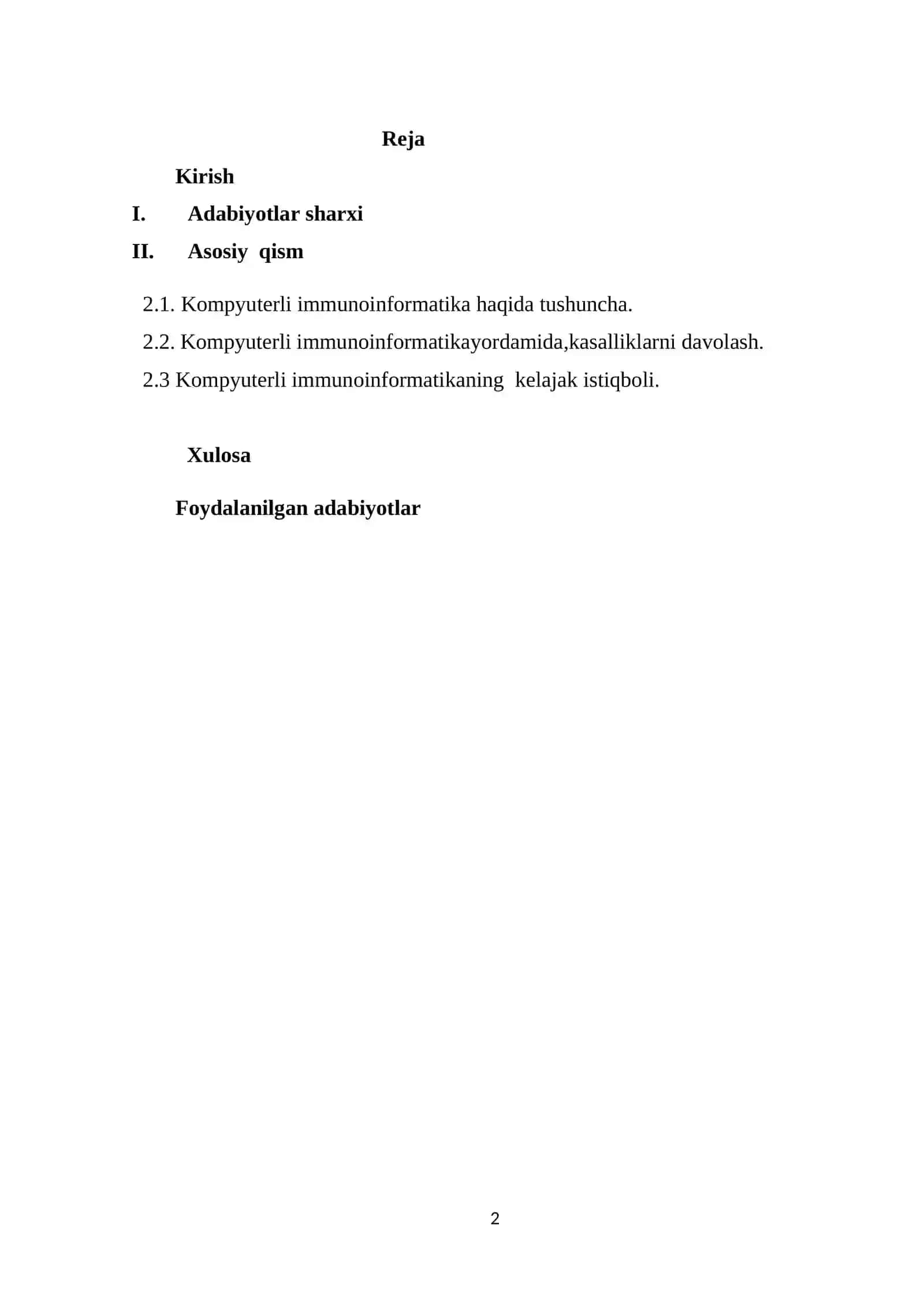 Kompyuterli immunoinformatika 2