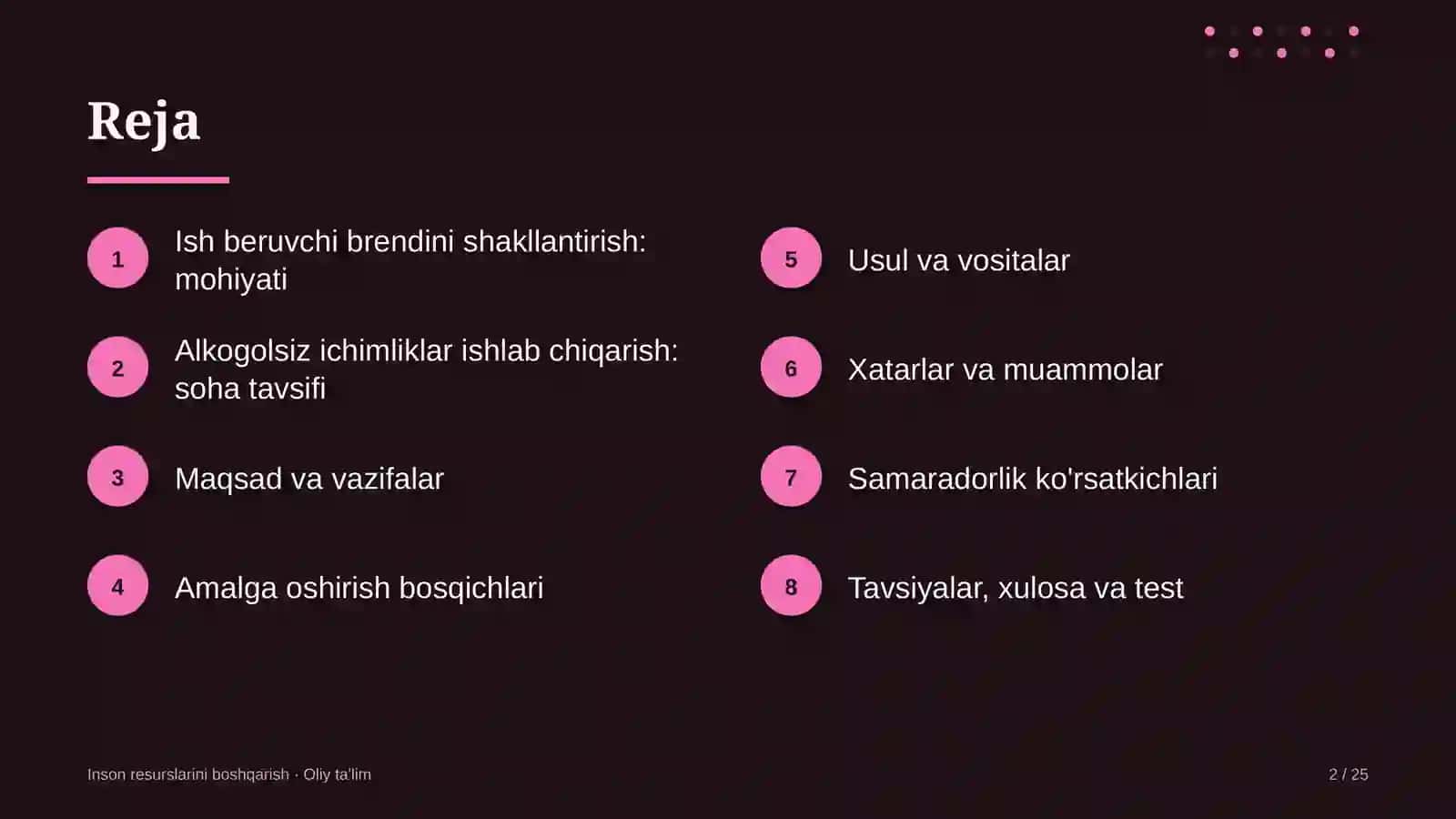 alkogolsiz ichimliklar ishlab chiqarishda ish beruvchi brendini shakllantirish 8809 2