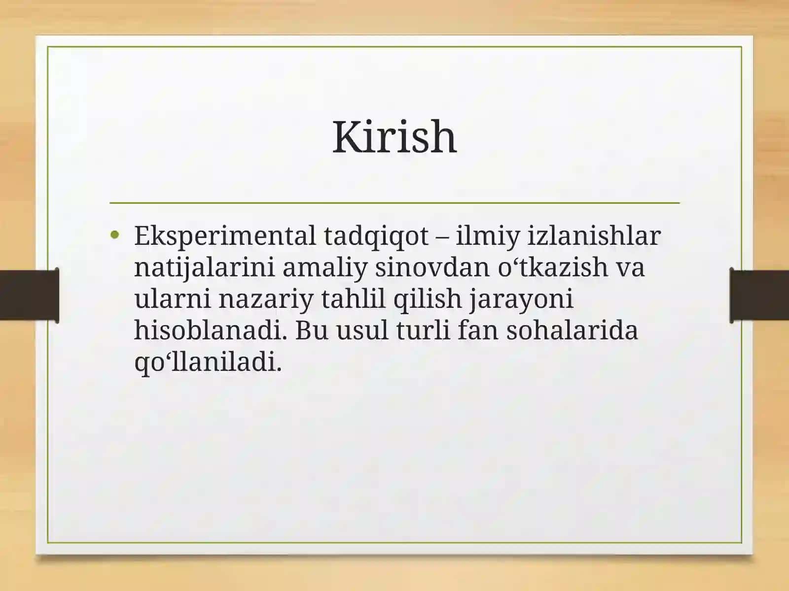 EksperimentalTadqiqotBosqichlari 2