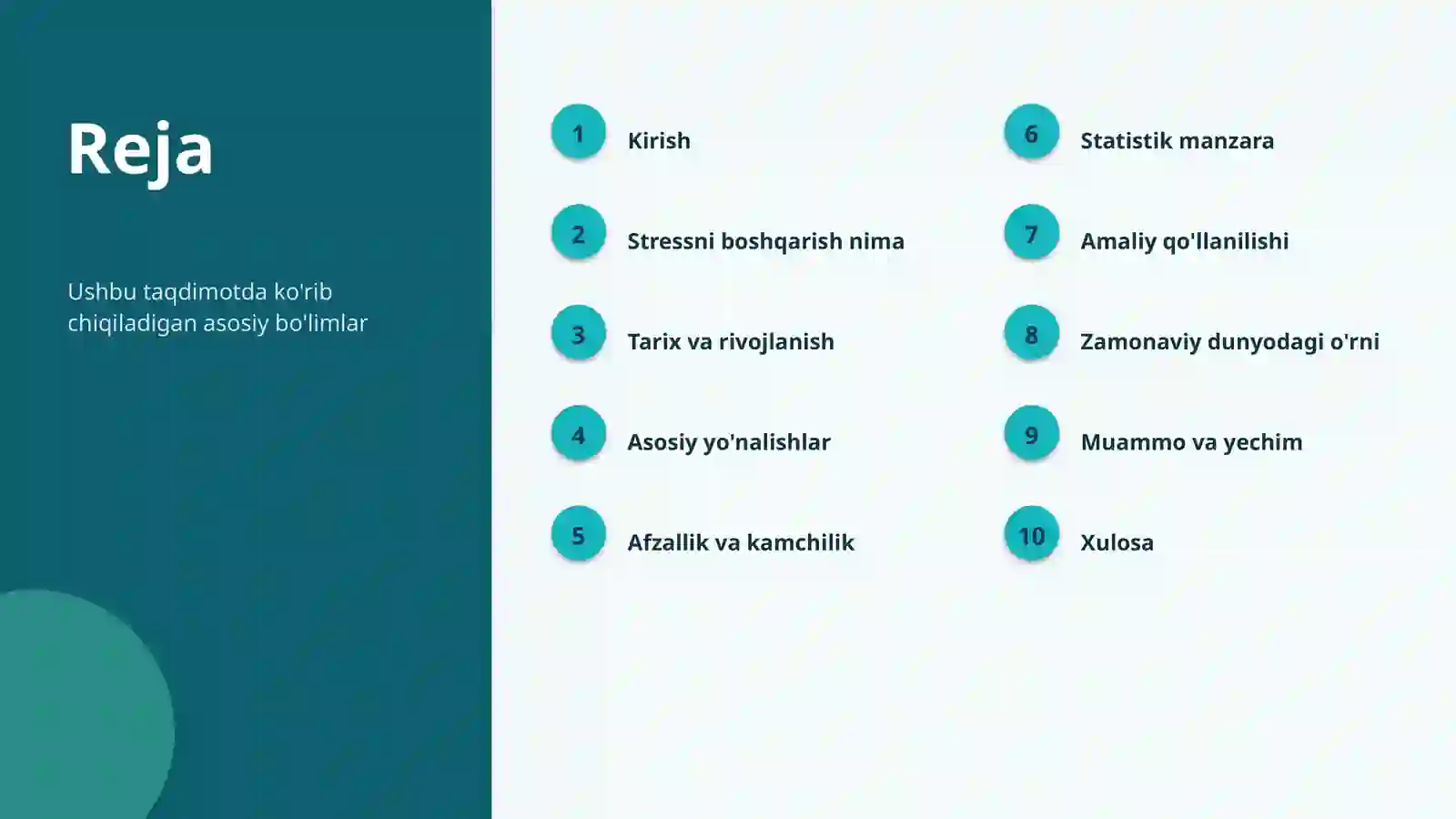 Stressni boshqarish 2