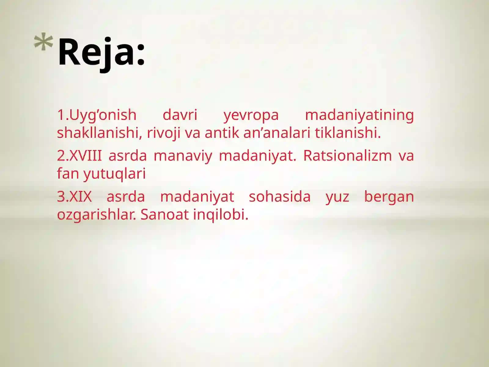 Yevropa Uyg’onish davri 2