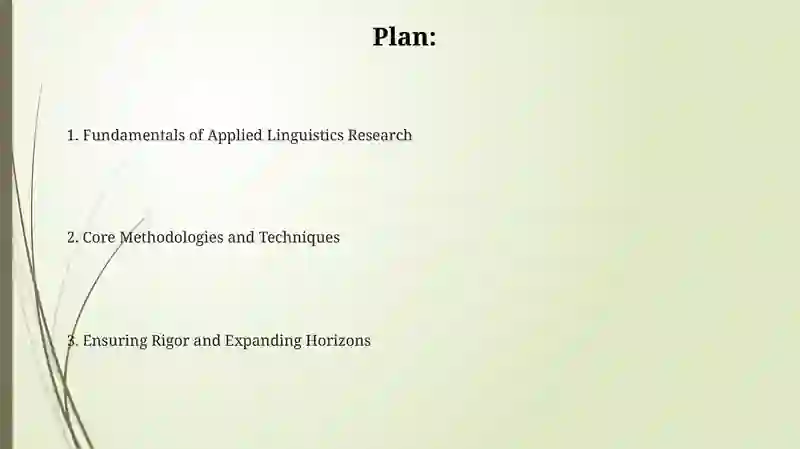 Research Methods in Applied Linguistics 2