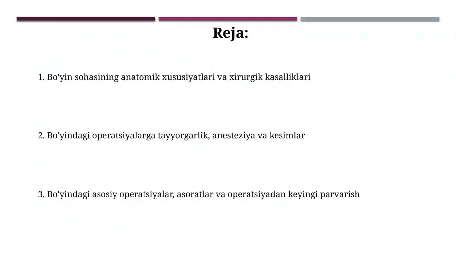 Boʻyinsohasiningoperativjarrohligi.Bolalardavakattalardaboʻyindabajariladiganoperatsiyalar 2