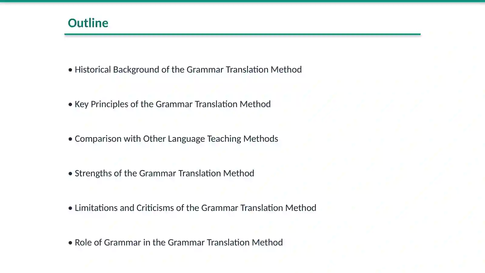 The grammar translation method 2