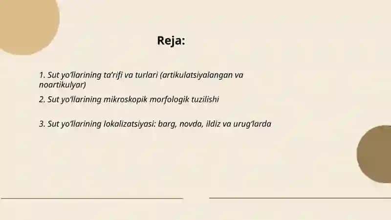 O'simliklarda sut yo'llarini mikroskopda kuzatish 2