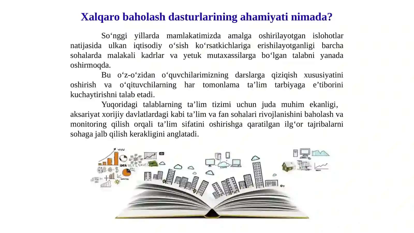 Xalqaro baholash dasturlarining me’yotiyasoslari 2
