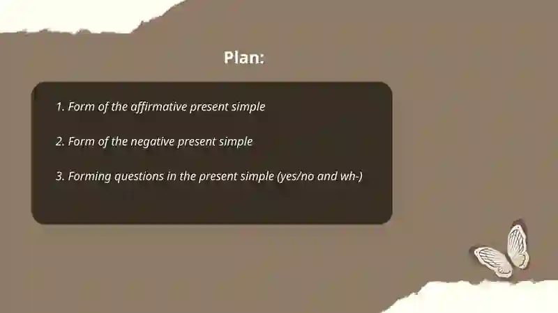 Present simple tense 2