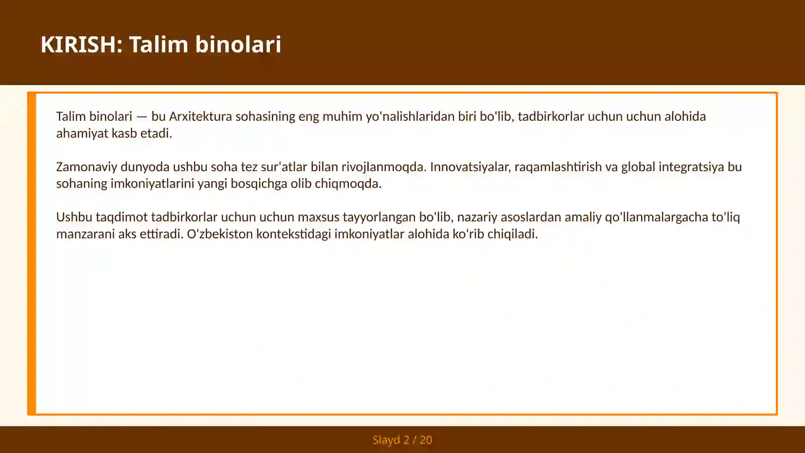 Talim binolari 2