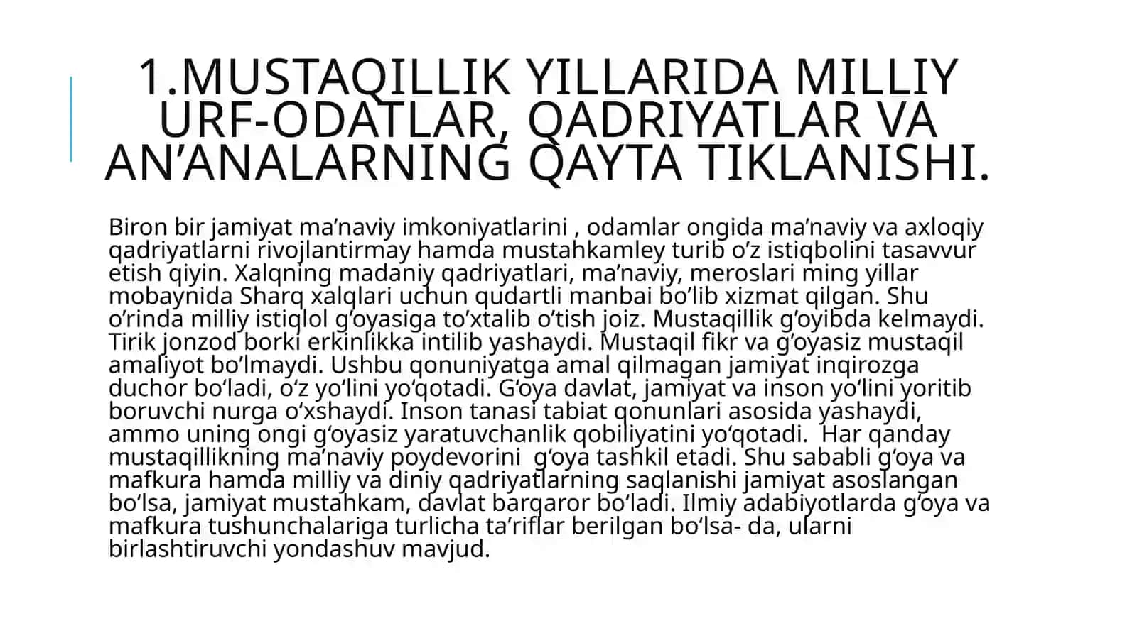Mustaqillik yillari 2